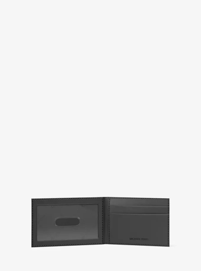 Cooper Signature Logo Billfold Wallet With Passcase Cooper Signature Logo Billfold Wallet With Passcase