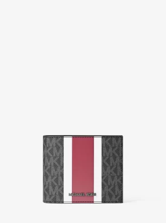 Cooper Striped Signature Logo Billfold Wallet