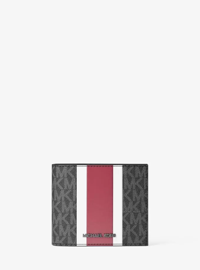 Cooper Striped Signature Logo Billfold Wallet Cooper Striped Signature Logo Billfold Wallet