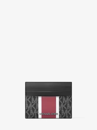 Cooper Striped Signature Logo Card Case