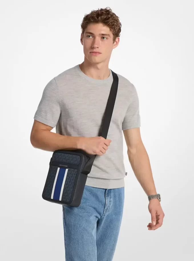 Cooper Striped Signature Logo Flight Bag Cooper Striped Signature Logo Flight Bag