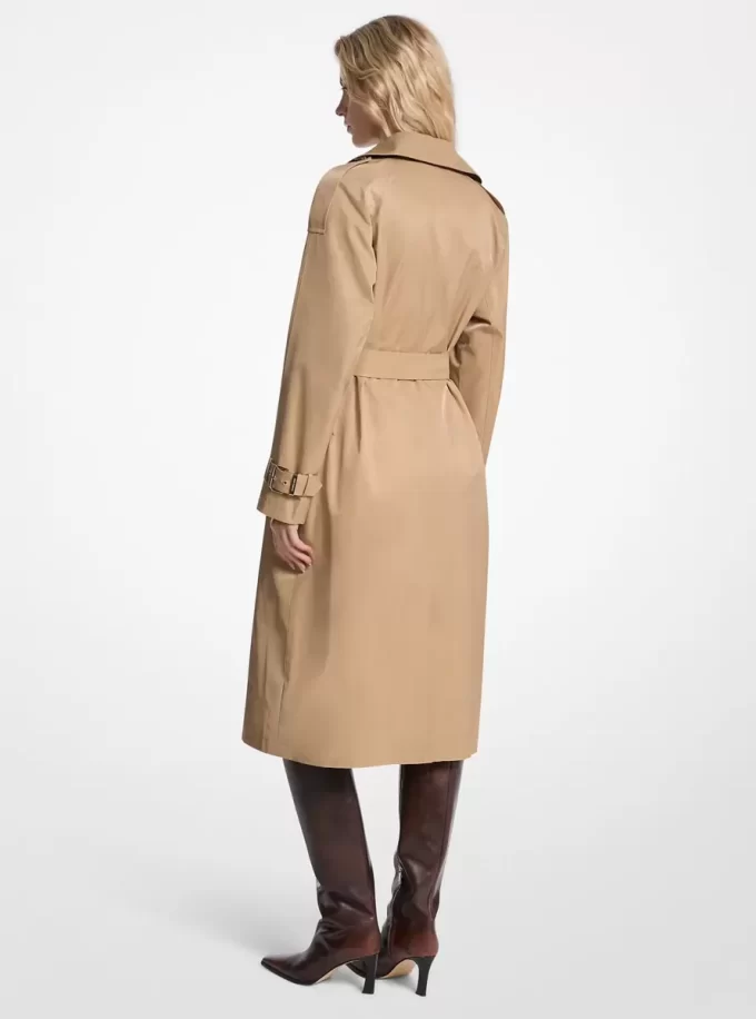 Cotton Blend Belted Trench Coat Cotton Blend Belted Trench Coat