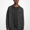 Cotton Blend Zip-Up Hoodie