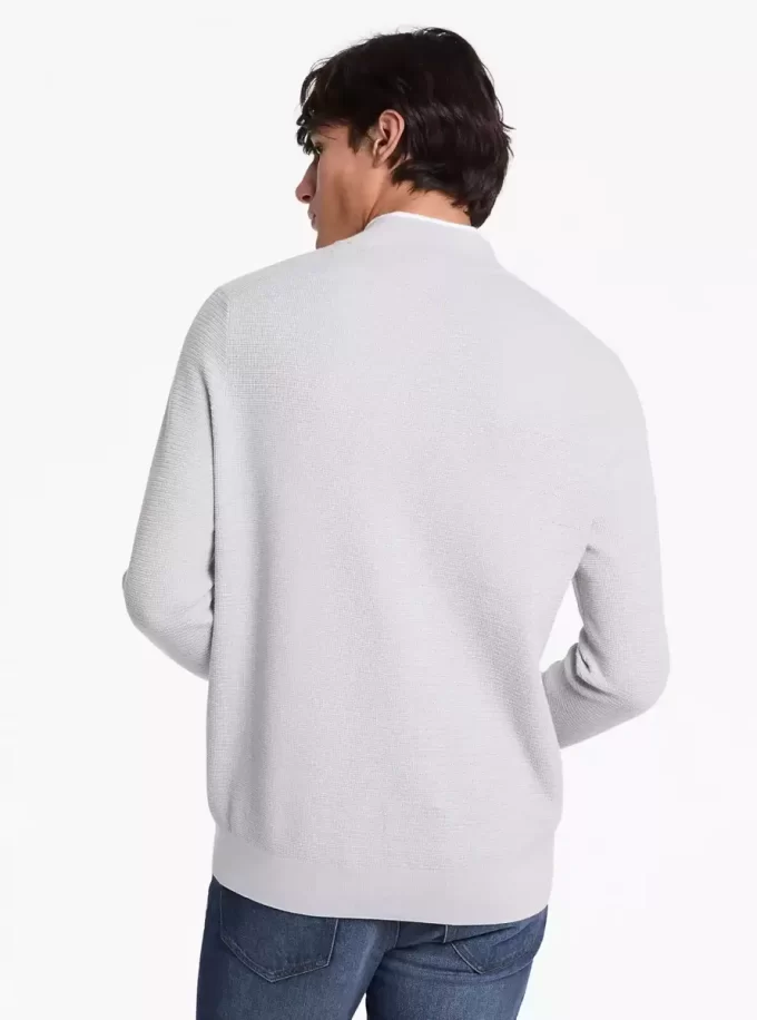 Cotton Quarter-Zip Sweater