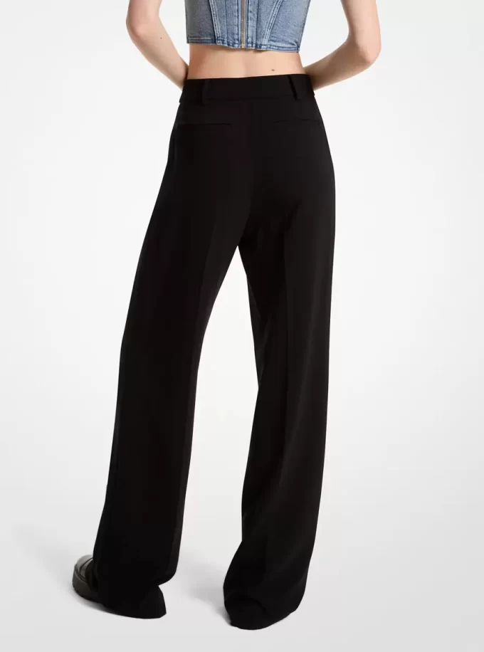 Crepe Wide-Leg Pants Crepe Wide-Leg Pants