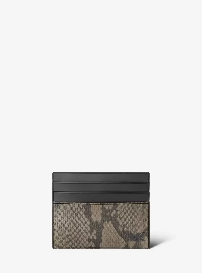 Cyrus Snake Embossed Tall Card Case Cyrus Snake Embossed Tall Card Case