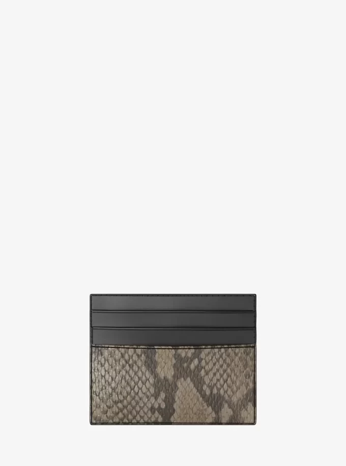Cyrus Snake Embossed Tall Card Case Cyrus Snake Embossed Tall Card Case