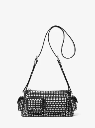 Dakota Small Studded Suede Shoulder Bag