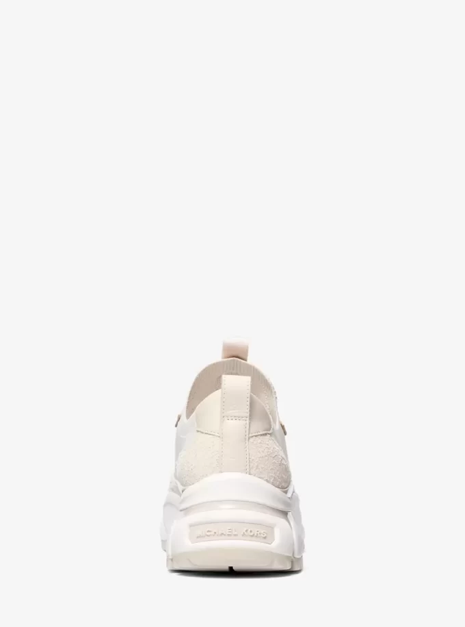 Darius Suede and Stretch Knit Trainer Darius Suede and Stretch Knit Trainer