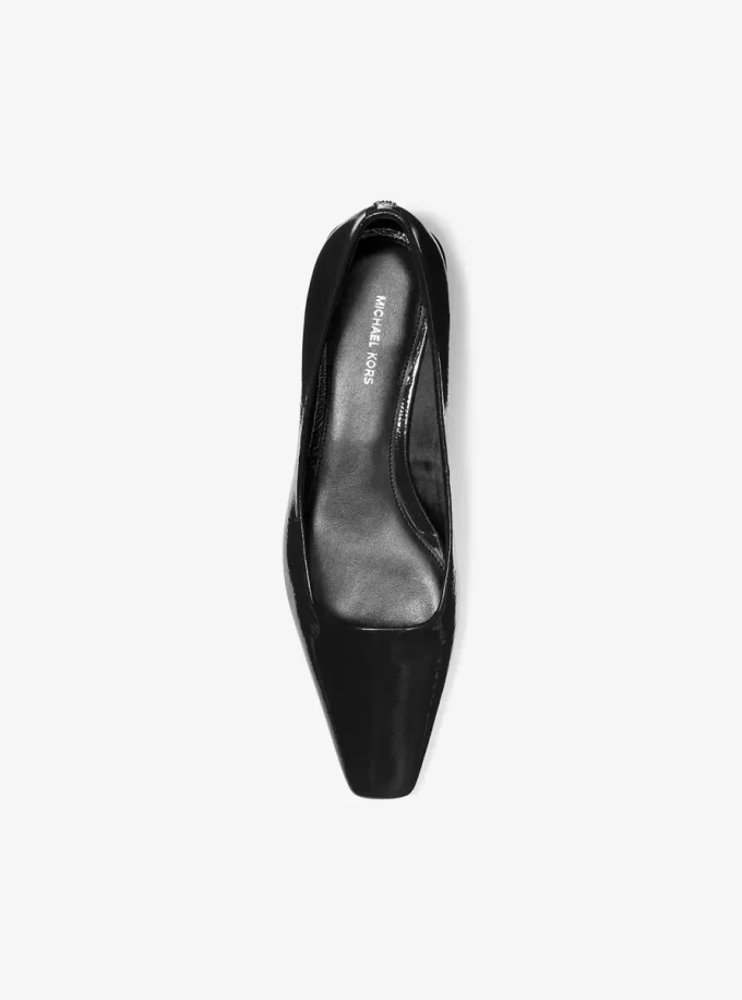 Darrah Crackled Patent Leather Ballet Flat