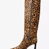 Darrah Leopard Print Calf Hair Boot