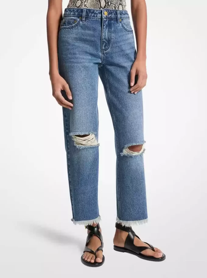 Distressed Denim Jeans Distressed Denim Jeans