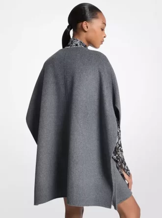 Double Face Wool Blend Cape