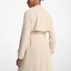 Draped Woven Trench Coat Draped Woven Trench Coat
