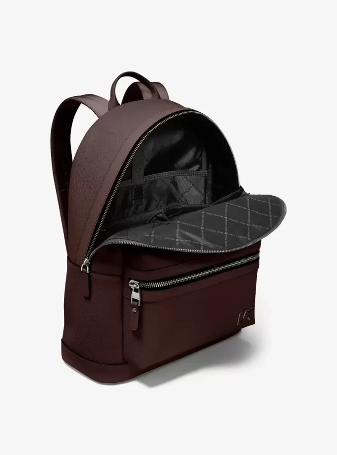 Edison Scratch-Resistant Crossgrain Leather Backpack Edison Scratch-Resistant Crossgrain Leather Backpack