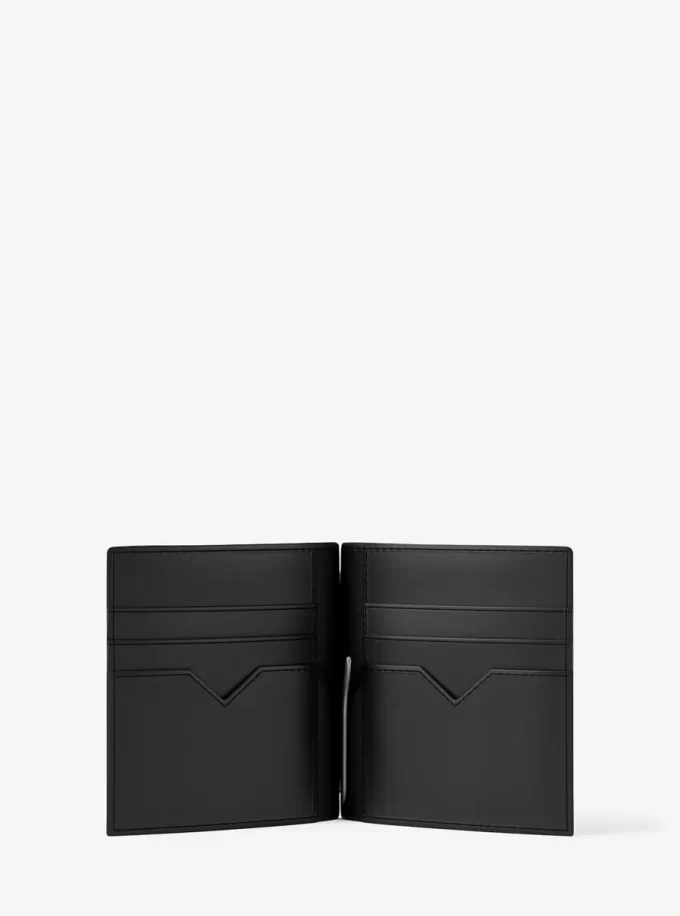 Edison Scratch-Resistant Leather Card Case with Money Clip Edison Scratch-Resistant Leather Card Case with Money Clip