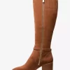 Ella Suede Wide Calf Block Heel Boot Ella Suede Wide Calf Block Heel Boot
