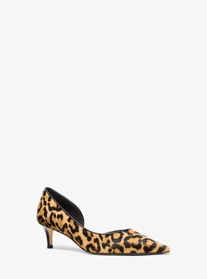 Elyse Leopard Print Calf Hair Pump Elyse Leopard Print Calf Hair Pump