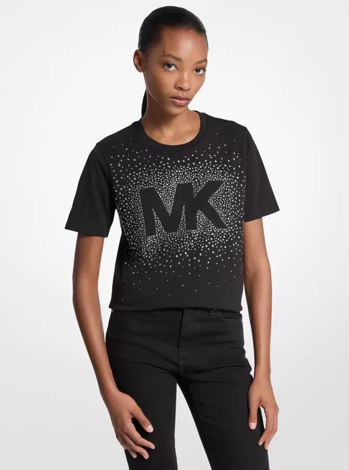Embellished Logo Cotton T-Shirt