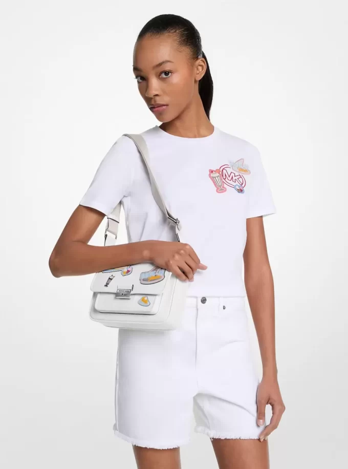 Embellished Logo Cotton T-Shirt Embellished Logo Cotton T-Shirt