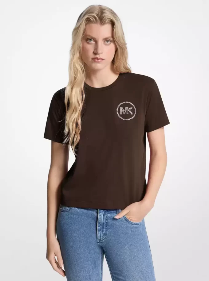 Embellished Logo Organic Cotton T-Shirt Embellished Logo Organic Cotton T-Shirt