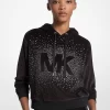 Embellished Logo Velour Hoodie Embellished Logo Velour Hoodie