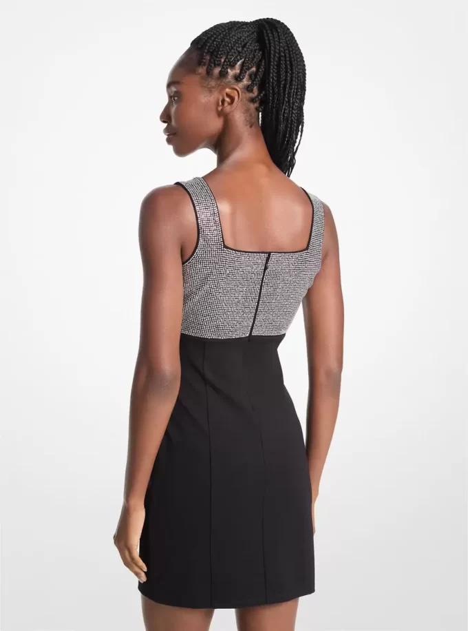 Embellished Stretch Viscose Mini Dress Embellished Stretch Viscose Mini Dress