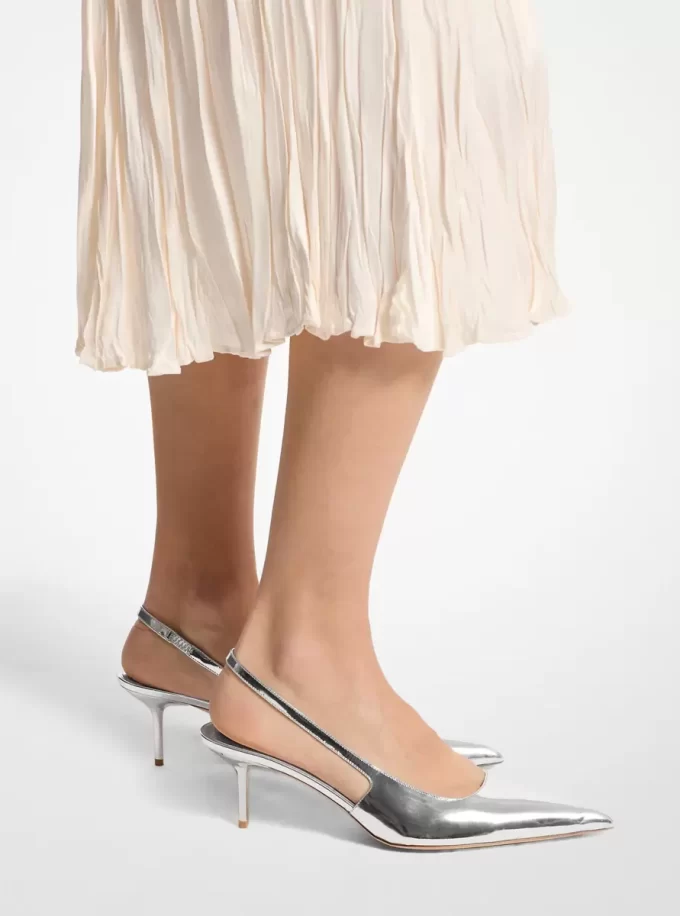 Emma Metallic Leather Slingback Pump Emma Metallic Leather Slingback Pump