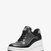 Emmy Signature Logo and Leather Wedge Trainer Emmy Signature Logo and Leather Wedge Trainer