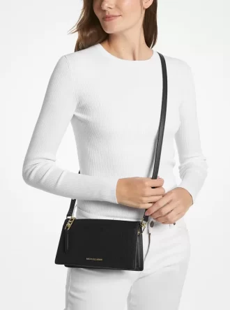 Empire Large Leather Convertible Crossbody Bag