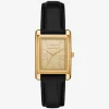 Essex Gold-Tone and Crocodile Embossed Leather Watch Essex Gold-Tone and Crocodile Embossed Leather Watch