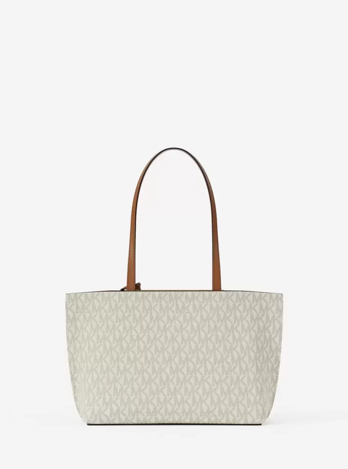 Evelyn Small Signature Logo Tote Bag