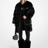 Faux Fur and Patent Coat Faux Fur and Patent Coat