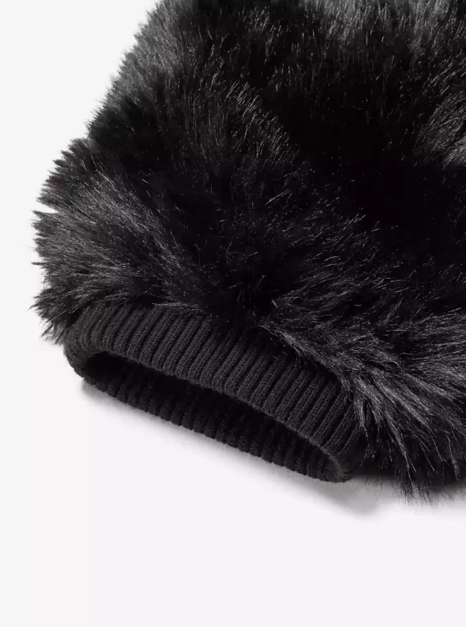 Faux Fur and Wool Leg Warmers