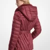 Faux Fur Trim Packable Nylon Puffer Jacket