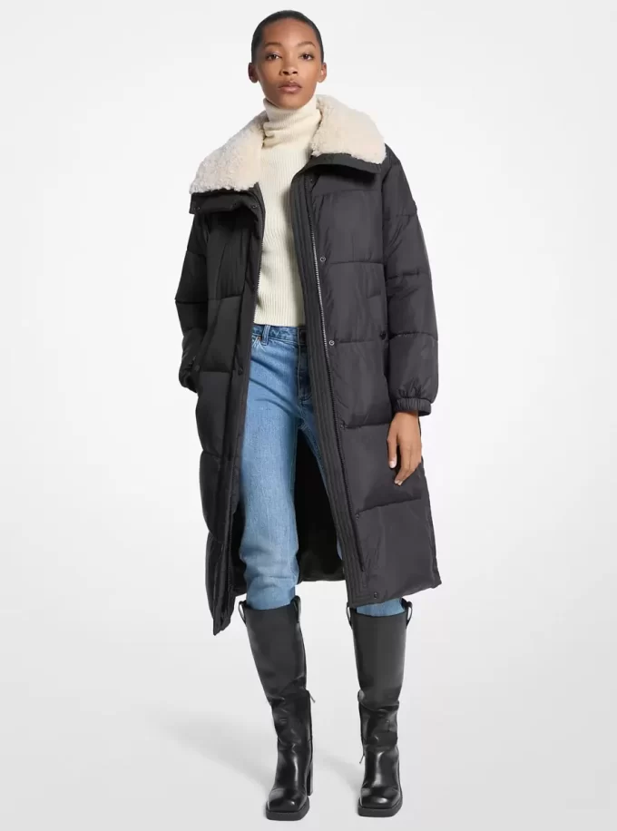 Faux Fur-Trim Quilted Puffer Jacket Faux Fur-Trim Quilted Puffer Jacket