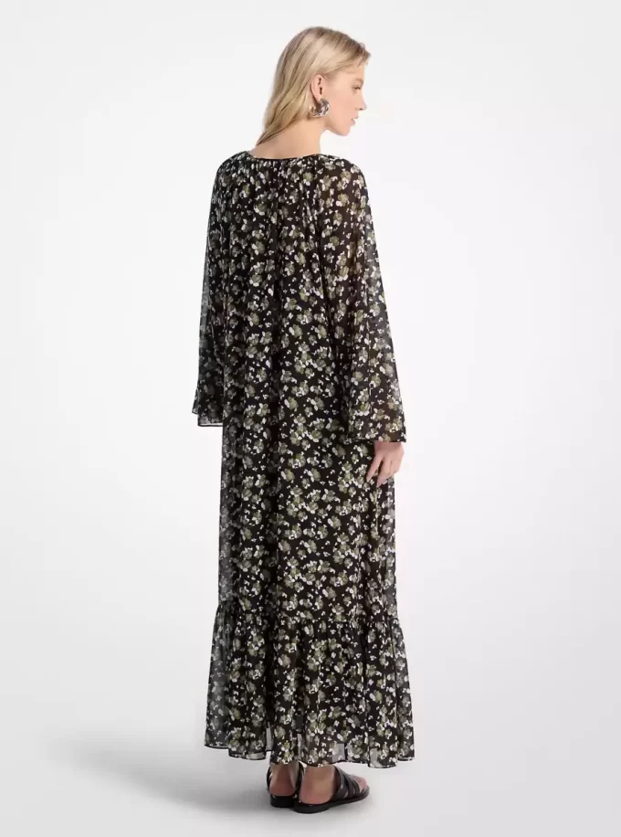 Floral Georgette Maxi Dress