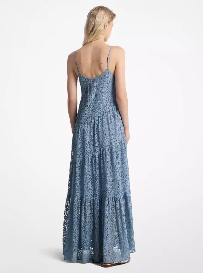 Floral Lace Tiered Slip Dress