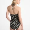 Floral Print Stretch Nylon Swimsuit Floral Print Stretch Nylon Swimsuit