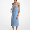 Frayed Denim Midi Dress Frayed Denim Midi Dress