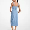 Frayed Denim Midi Dress Frayed Denim Midi Dress