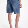 Frayed Denim Shorts