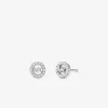 Fulton Precious-Metal Plated Sterling Silver Pavé Logo Charm Stud Earrings Fulton Precious-Metal Plated Sterling Silver Pavé Logo Charm Stud Earrings