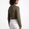 Garment-Dyed Ribbed Cotton Cropped Sweater Garment-Dyed Ribbed Cotton Cropped Sweater