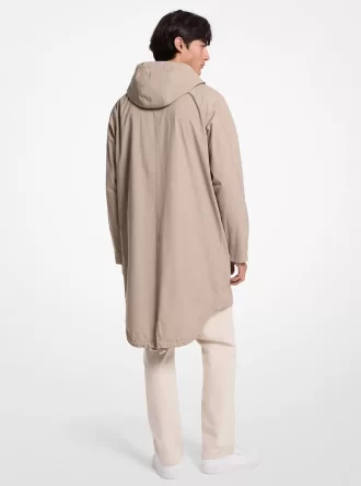 Garment-Dyed Stretch Cotton Poplin Anorak