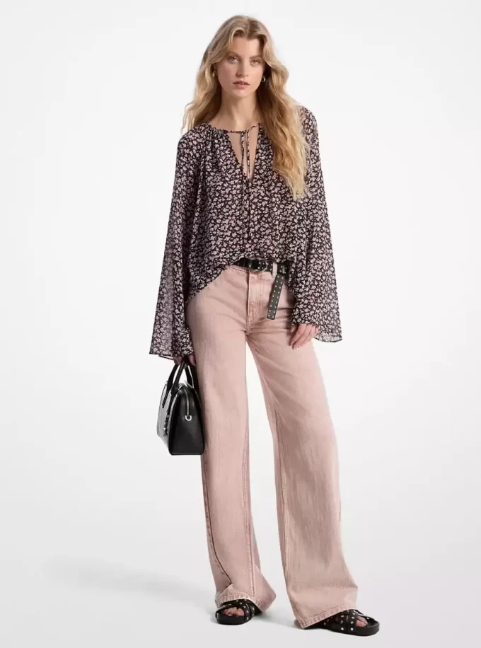 Garment-Dyed Wide Leg Jean Garment-Dyed Wide Leg Jean