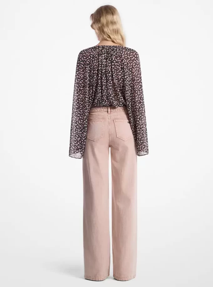 Garment-Dyed Wide Leg Jean Garment-Dyed Wide Leg Jean