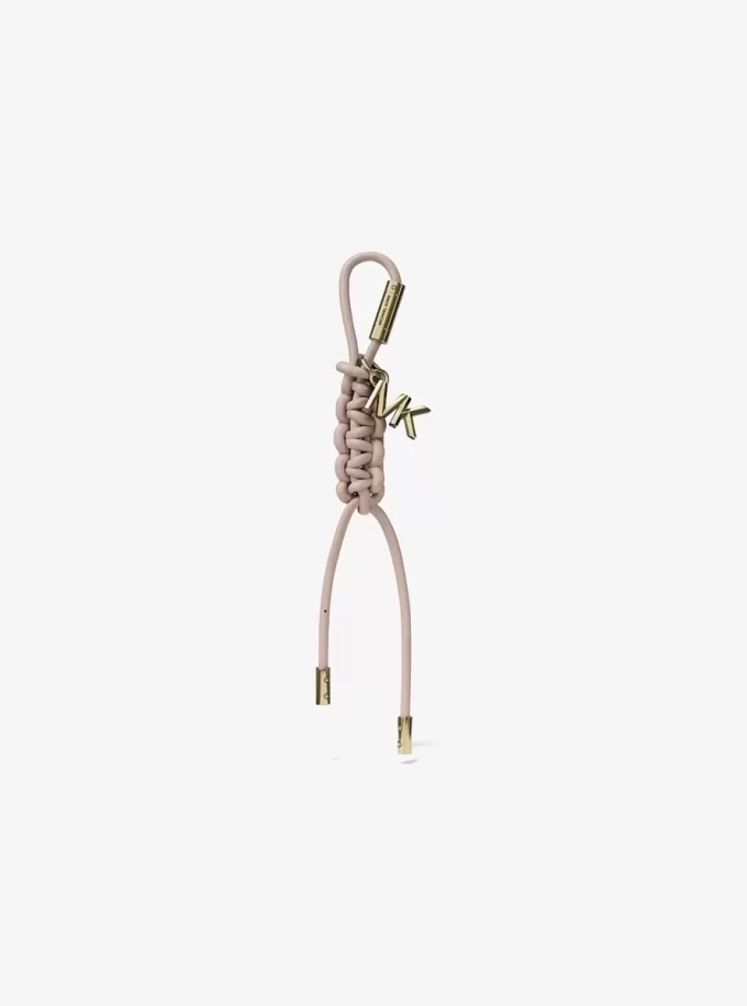 Gold-Tone and Braided Cord Bag Charm Gold-Tone and Braided Cord Bag Charm