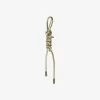 Gold-Tone and Metallic Braided Cord Bag Charm Gold-Tone and Metallic Braided Cord Bag Charm