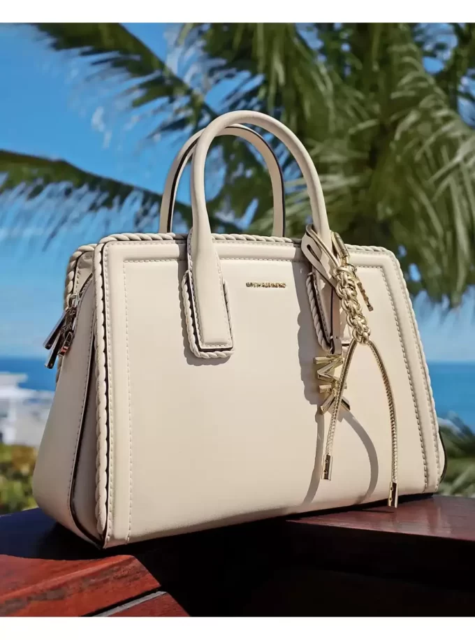 Gold-Tone and Metallic Braided Cord Bag Charm Gold-Tone and Metallic Braided Cord Bag Charm